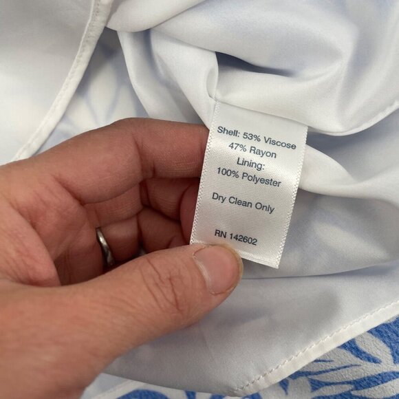 STS Sail to Sable Smocked Ruffle Blue White Top Womens Size Small Feminine - Picture 6 of 8